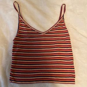 Medium Multicolor Striped American Eagle Tank Top
